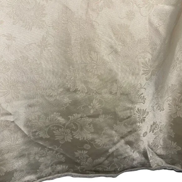 Christian Dior Vintage Womens Top Size Small Cream Camisole Embossed Satin Lace - Picture 7 of 9